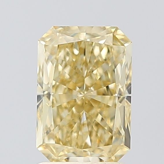 Loose Diamond - RADIANT 1.8ct Fancy Yellow VVS1: Loose Diamond - RADIANT 1.8ct Fancy Yellow VVS1 Source: This is a real non-mined Diamond that has been grown in a lab Shape: RADIANT Carats: 1.8 Color: Fancy Yellow Certification: IGI Video: