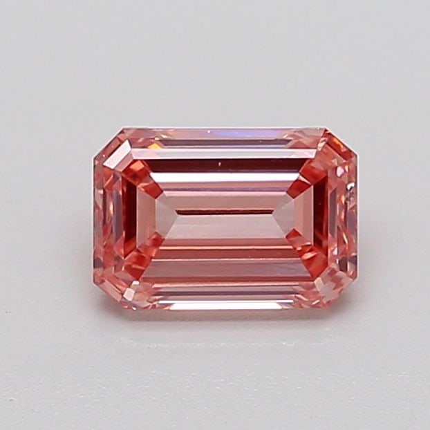 Loose Diamond - EMERALD 1.1ct Fancy Intense Brownish Pink VS2: Loose Diamond - EMERALD 1.1ct Fancy Intense Brownish Pink VS2 Source: This is a real non-mined Diamond that has been grown in a lab Shape: EMERALD Carats: 1.1 Color: Fancy Intense Brownish Pink Certif