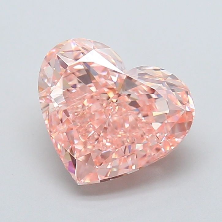 Loose Diamond - HEART 3.01ct Fancy Intense Pink VS1: Loose Diamond - HEART 3.01ct Fancy Intense Pink VS1 Source: This is a real non-mined Diamond that has been grown in a lab Shape: HEART Carats: 3.01 Color: Fancy Intense Pink Certification: IGI Video: