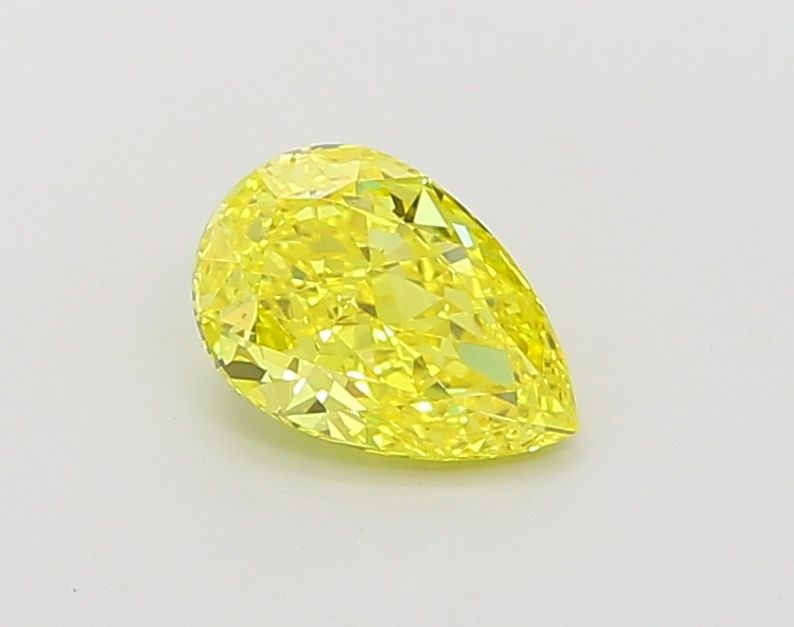Loose Diamond - PEAR 1.01ct Fancy Vivid Yellow VS2: Loose Diamond - PEAR 1.01ct Fancy Vivid Yellow VS2 Source: This is a real non-mined Diamond that has been grown in a lab Shape: PEAR Carats: 1.01 Color: Fancy Vivid Yellow Certification: IGI Video: