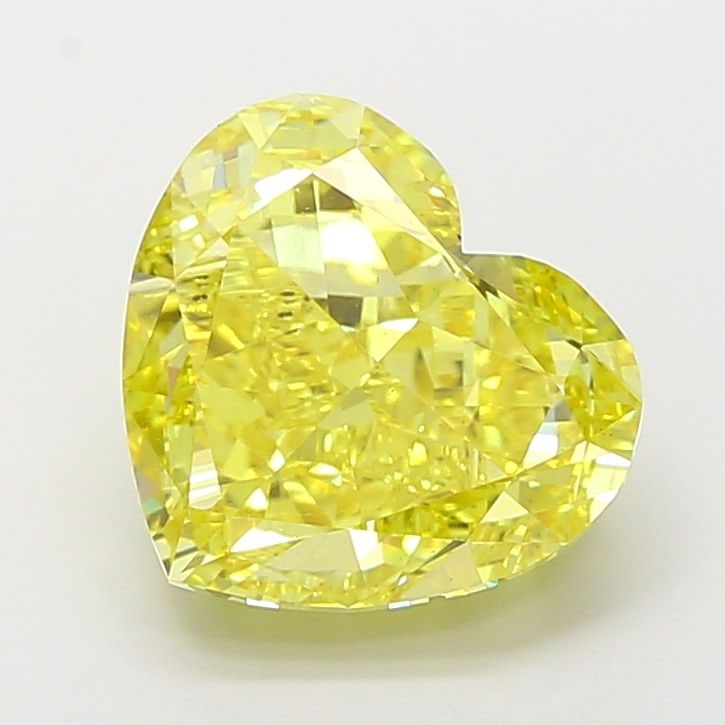 Loose Diamond - HEART 7.07ct Fancy Vivid Yellow VS2: Loose Diamond - HEART 7.07ct Fancy Vivid Yellow VS2 Source: This is a real non-mined Diamond that has been grown in a lab Shape: HEART Carats: 7.07 Color: Fancy Vivid Yellow Certification: IGI Video: