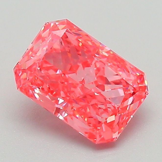 Loose Diamond - RADIANT 1.19ct Fancy Vivid Pink VS1: Loose Diamond - RADIANT 1.19ct Fancy Vivid Pink VS1 Source: This is a real non-mined Diamond that has been grown in a lab Shape: RADIANT Carats: 1.19 Color: Fancy Vivid Pink Certification: IGI Video: