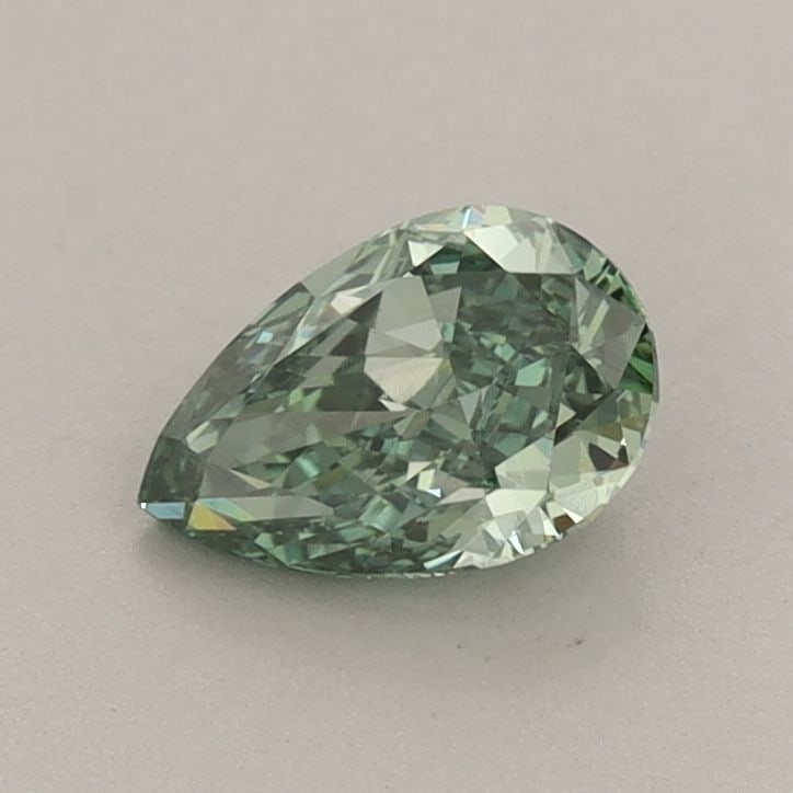 Loose Diamond - PEAR 0.68ct Fancy Vivid Green VVS2: Loose Diamond - PEAR 0.68ct Fancy Vivid Green VVS2 Source: This is a real non-mined Diamond that has been grown in a lab Shape: PEAR Carats: 0.68 Color: Fancy Vivid Green Certification: IGI Video: