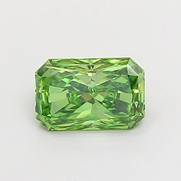 Loose Diamond - RADIANT 0.94ct Fancy Vivid Green VS1: Loose Diamond - RADIANT 0.94ct Fancy Vivid Green VS1 Source: This is a real non-mined Diamond that has been grown in a lab Shape: RADIANT Carats: 0.94 Color: Fancy Vivid Green Certification: IGI Video
