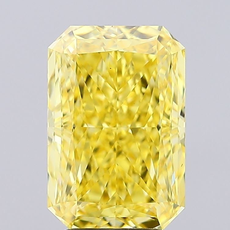 Loose Diamond - RADIANT 3.54ct Fancy Vivid Yellow VS1: Loose Diamond - RADIANT 3.54ct Fancy Vivid Yellow VS1 Source: This is a real non-mined Diamond that has been grown in a lab Shape: RADIANT Carats: 3.54 Color: Fancy Vivid Yellow Certification: IGI Vid