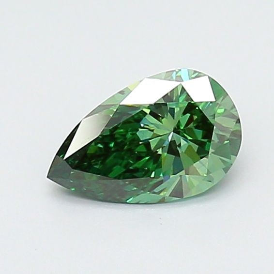 Loose Diamond - PEAR 0.79ct Fancy Vivid Green VS1: Loose Diamond - PEAR 0.79ct Fancy Vivid Green VS1 Source: This is a real non-mined Diamond that has been grown in a lab Shape: PEAR Carats: 0.79 Color: Fancy Vivid Green Certification: IGI Video: