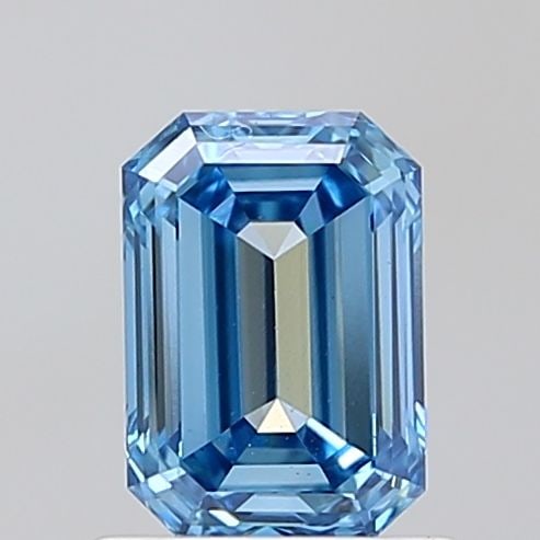 Loose Diamond - EMERALD 1.05ct Fancy Vivid Blue VS1: Loose Diamond - EMERALD 1.05ct Fancy Vivid Blue VS1 Source: This is a real non-mined Diamond that has been grown in a lab Shape: EMERALD Carats: 1.05 Color: Fancy Vivid Blue Certification: IGI Video: