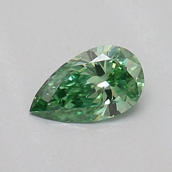 Loose Diamond - PEAR 0.16ct Fancy Vivid Green VVS2: Loose Diamond - PEAR 0.16ct Fancy Vivid Green VVS2 Source: This is a real non-mined Diamond that has been grown in a lab Shape: PEAR Carats: 0.16 Color: Fancy Vivid Green Certification: IGI Video: