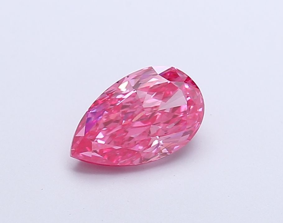 Loose Diamond - PEAR 1.01ct Fancy Vivid Pink VS2: Loose Diamond - PEAR 1.01ct Fancy Vivid Pink VS2 Source: This is a real non-mined Diamond that has been grown in a lab Shape: PEAR Carats: 1.01 Color: Fancy Vivid Pink Certification: IGI Video: