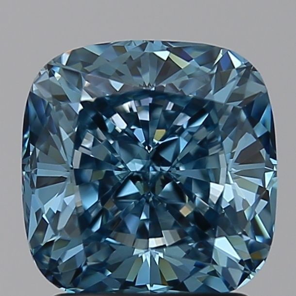 Loose Diamond - CUSHION BRILLIANT 2.08ct Blue VVS2: Loose Diamond - CUSHION BRILLIANT 2.08ct Blue VVS2 Source: This is a real non-mined Diamond that has been grown in a lab Shape: CUSHION BRILLIANT Carats: 2.08 Color: Blue Certification: NONE Video: