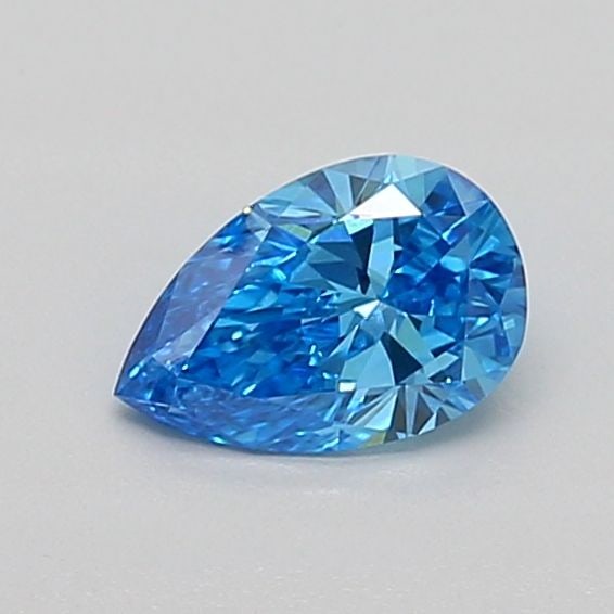 Loose Diamond - PEAR 0.44ct Fancy Vivid Blue VVS2: Loose Diamond - PEAR 0.44ct Fancy Vivid Blue VVS2 Source: This is a real non-mined Diamond that has been grown in a lab Shape: PEAR Carats: 0.44 Color: Fancy Vivid Blue Certification: IGI Video: