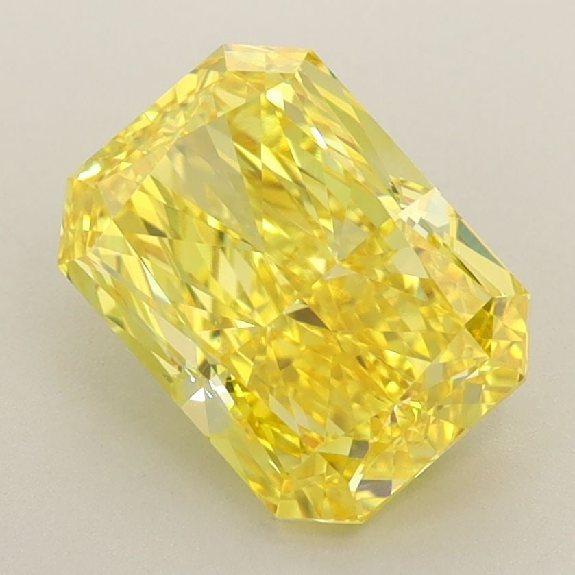 Loose Diamond - RADIANT 2.49ct Fancy Vivid Yellow IF: Loose Diamond - RADIANT 2.49ct Fancy Vivid Yellow IF Source: This is a real non-mined Diamond that has been grown in a lab Shape: RADIANT Carats: 2.49 Color: Fancy Vivid Yellow Certification: IGI