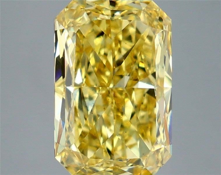 Loose Diamond - RADIANT 4.46ct Fancy Vivid Yellow VS1: Loose Diamond - RADIANT 4.46ct Fancy Vivid Yellow VS1 Source: This is a real non-mined Diamond that has been grown in a lab Shape: RADIANT Carats: 4.46 Color: Fancy Vivid Yellow Certification: IGI Vid