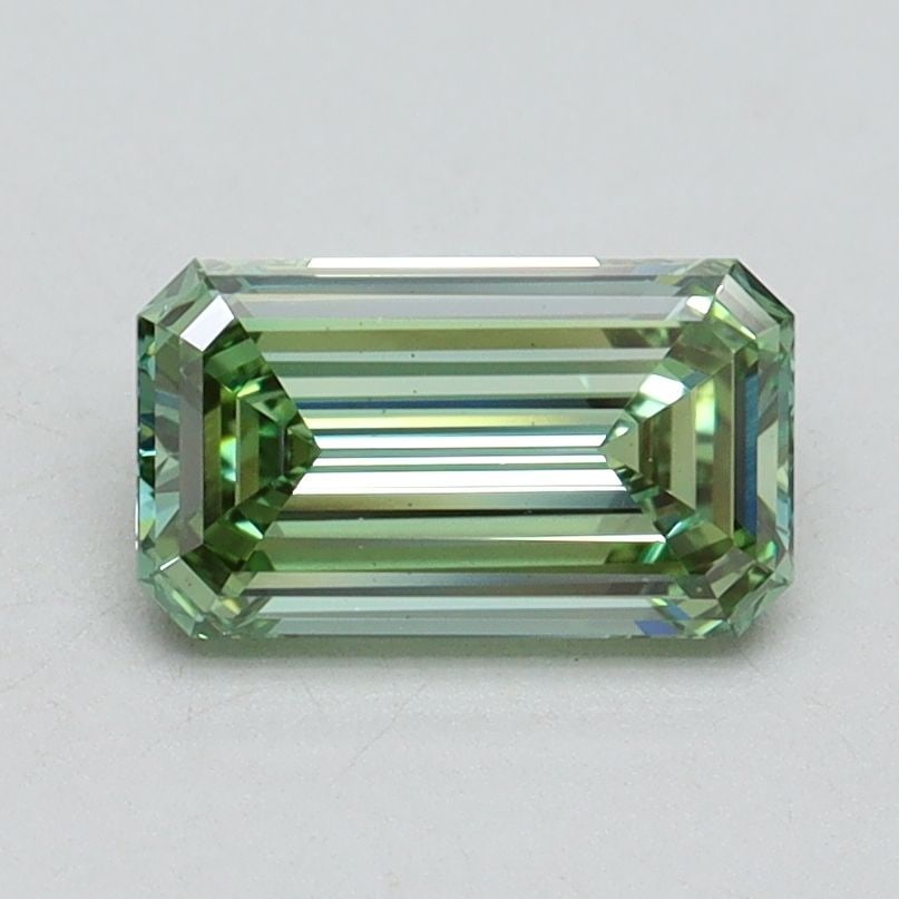 Loose Diamond - EMERALD 1.02ct Fancy Intense Green VS1: Loose Diamond - EMERALD 1.02ct Fancy Intense Green VS1 Source: This is a real non-mined Diamond that has been grown in a lab Shape: EMERALD Carats: 1.02 Color: Fancy Intense Green Certification: IGI V