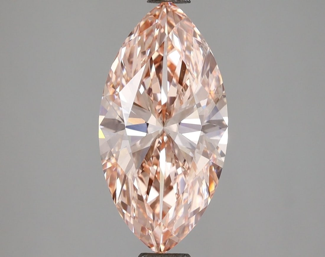 Loose Diamond - MARQUISE 2.57ct Fancy Vivid Pink VS1: Loose Diamond - MARQUISE 2.57ct Fancy Vivid Pink VS1 Source: This is a real non-mined Diamond that has been grown in a lab Shape: MARQUISE Carats: 2.57 Color: Fancy Vivid Pink Certification: IGI Video