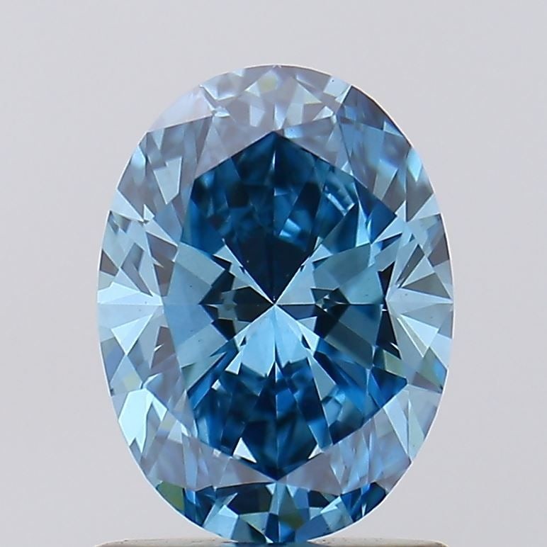 Loose Diamond - OVAL 1.04ct Fancy Vivid Blue VS1: Loose Diamond - OVAL 1.04ct Fancy Vivid Blue VS1 Source: This is a real non-mined Diamond that has been grown in a lab Shape: OVAL Carats: 1.04 Color: Fancy Vivid Blue Certification: IGI Video: