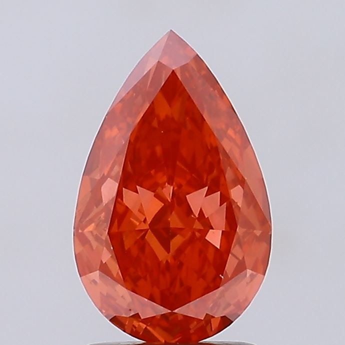 Loose Diamond - PEAR 2.07ct Fancy Vivid Red VS1: Loose Diamond - PEAR 2.07ct Fancy Vivid Red VS1 Source: This is a real non-mined Diamond that has been grown in a lab Shape: PEAR Carats: 2.07 Color: Fancy Vivid Red Certification: NONE Video: