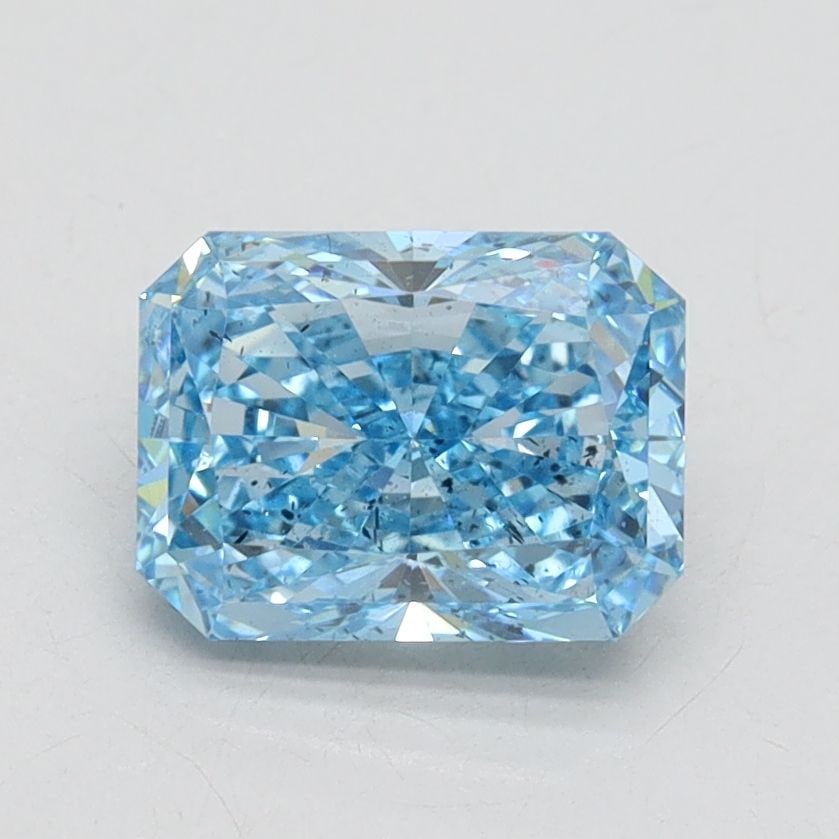 Loose Diamond - RADIANT 1.47ct Fancy Vivid Blue SI2: Loose Diamond - RADIANT 1.47ct Fancy Vivid Blue SI2 Source: This is a real non-mined Diamond that has been grown in a lab Shape: RADIANT Carats: 1.47 Color: Fancy Vivid Blue Certification: IGI Video: