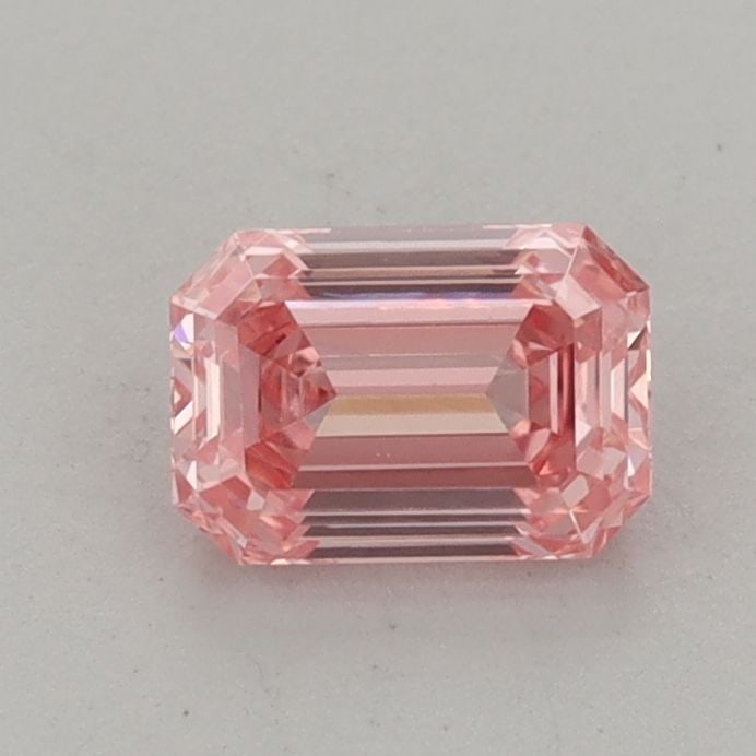 Loose Diamond - EMERALD 0.74ct Fancy Vivid Pink VVS2: Loose Diamond - EMERALD 0.74ct Fancy Vivid Pink VVS2 Source: This is a real non-mined Diamond that has been grown in a lab Shape: EMERALD Carats: 0.74 Color: Fancy Vivid Pink Certification: IGI