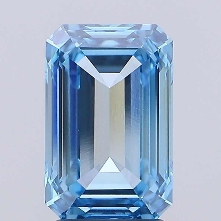 Loose Diamond - EMERALD 3.02ct Fancy Vivid Blue VVS2 (1 of 1)