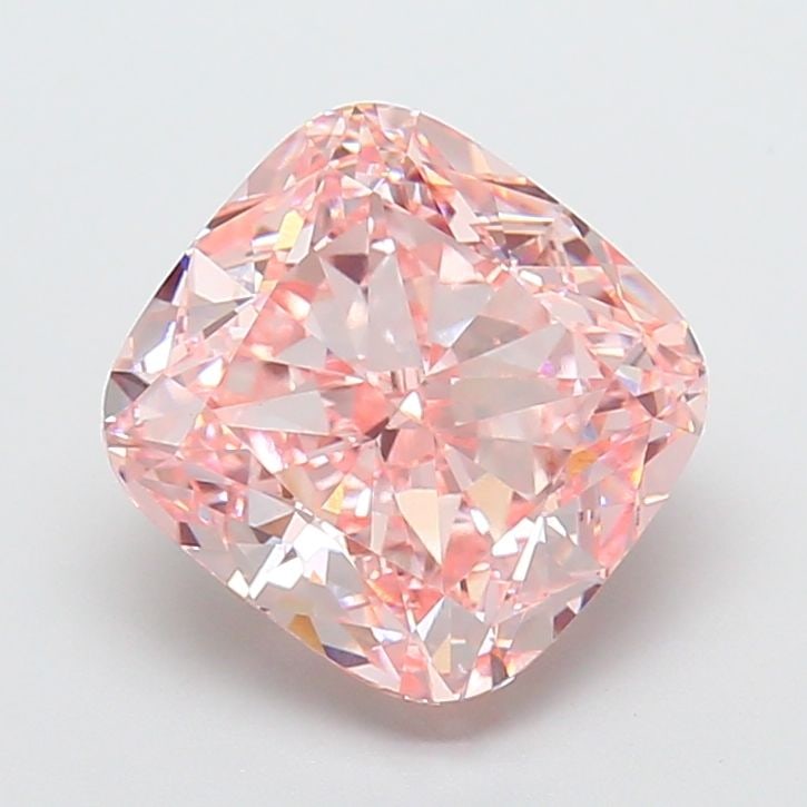 Loose Diamond - CUSHION MODIFIED 5.04ct Fancy Intense Pink VS1: Loose Diamond - CUSHION MODIFIED 5.04ct Fancy Intense Pink VS1 Source: This is a real non-mined Diamond that has been grown in a lab Shape: CUSHION MODIFIED Carats: 5.04 Color: Fancy Intense Pink Cert