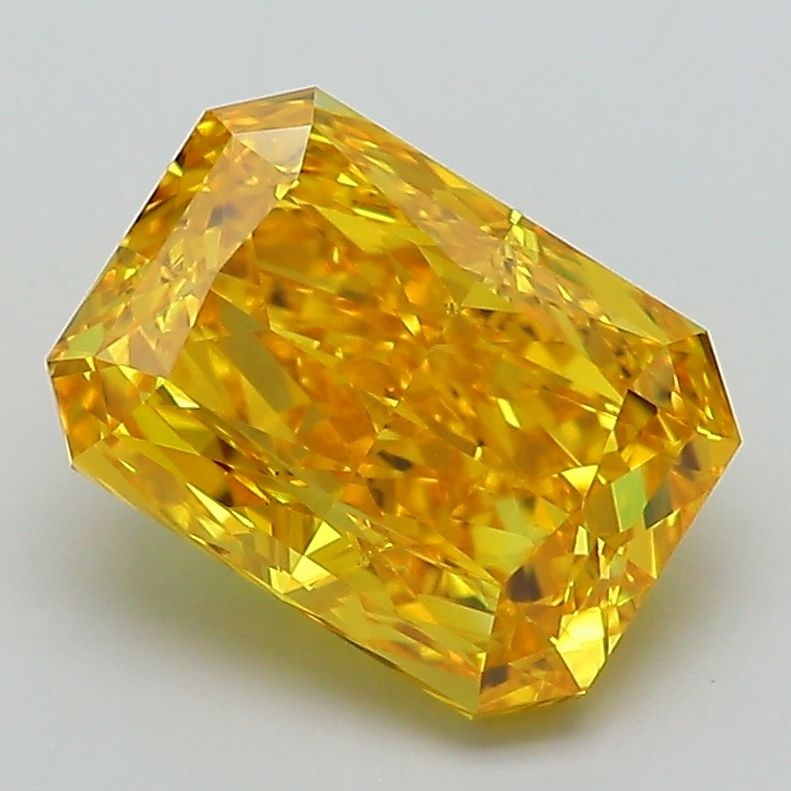 Loose Diamond - RADIANT 2.59ct Fancy Vivid Yellow VS1: Loose Diamond - RADIANT 2.59ct Fancy Vivid Yellow VS1 Source: This is a real non-mined Diamond that has been grown in a lab Shape: RADIANT Carats: 2.59 Color: Fancy Vivid Yellow Certification: IGI Vid