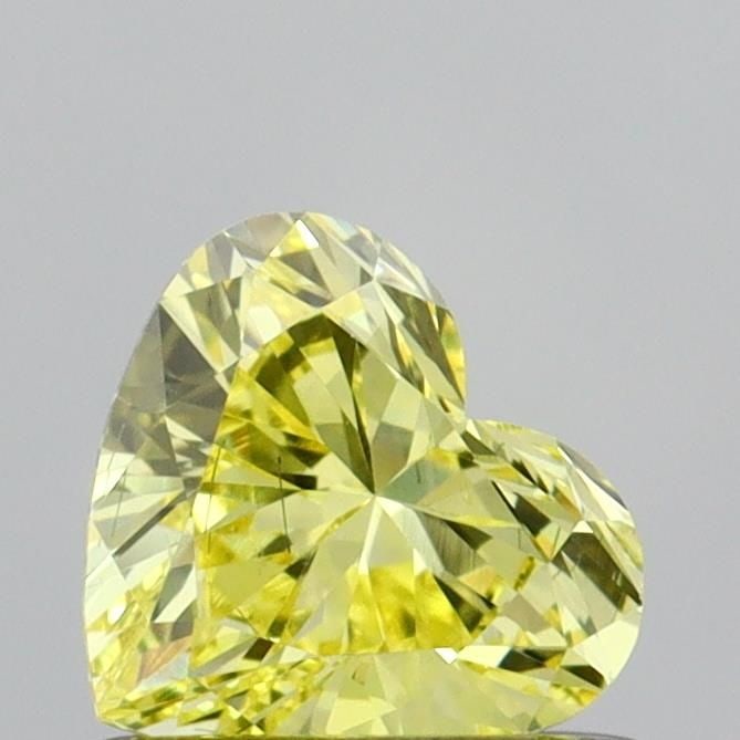 Loose Diamond - HEART 0.55ct Fancy Intense Yellow SI1: Loose Diamond - HEART 0.55ct Fancy Intense Yellow SI1 Source: This is a real non-mined Diamond that has been grown in a lab Shape: HEART Carats: 0.55 Color: Fancy Intense Yellow Certification: IGI Vid