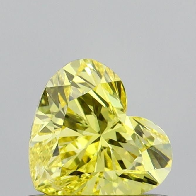 Loose Diamond - HEART 0.53ct Fancy Vivid Yellow SI1: Loose Diamond - HEART 0.53ct Fancy Vivid Yellow SI1 Source: This is a real non-mined Diamond that has been grown in a lab Shape: HEART Carats: 0.53 Color: Fancy Vivid Yellow Certification: IGI Video: