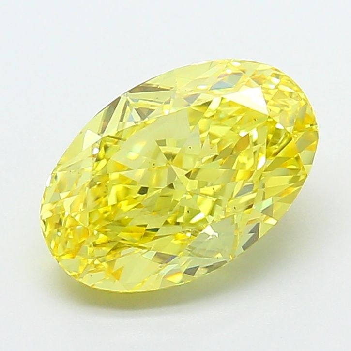 Loose Diamond - OVAL 2.75ct Fancy Vivid Yellow VS2: Loose Diamond - OVAL 2.75ct Fancy Vivid Yellow VS2 Source: This is a real non-mined Diamond that has been grown in a lab Shape: OVAL Carats: 2.75 Color: Fancy Vivid Yellow Certification: IGI Video: