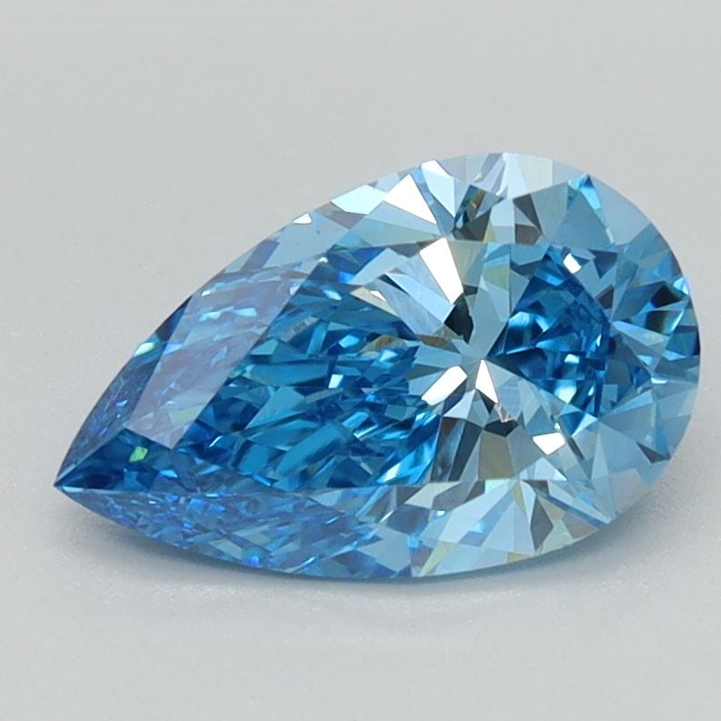 Loose Diamond - PEAR 1.04ct Faint Blue VS1: Loose Diamond - PEAR 1.04ct Faint Blue VS1 Source: This is a real non-mined Diamond that has been grown in a lab Shape: PEAR Carats: 1.04 Color: Faint Blue Certification: NONE Video: