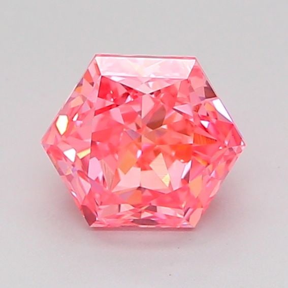 Loose Diamond - HEXAGONAL 1.03ct Fancy Vivid Pink VVS2: Loose Diamond - HEXAGONAL 1.03ct Fancy Vivid Pink VVS2 Source: This is a real non-mined Diamond that has been grown in a lab Shape: HEXAGONAL Carats: 1.03 Color: Fancy Vivid Pink Certification: IGI Vi
