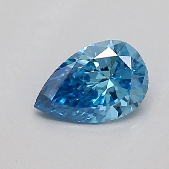 Loose Diamond - PEAR 0.21ct Fancy Vivid Blue VS1: Loose Diamond - PEAR 0.21ct Fancy Vivid Blue VS1 Source: This is a real non-mined Diamond that has been grown in a lab Shape: PEAR Carats: 0.21 Color: Fancy Vivid Blue Certification: IGI Video: