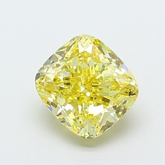 Loose Diamond - CUSHION MODIFIED 1.52ct Fancy Intense Yellow VS2: Loose Diamond - CUSHION MODIFIED 1.52ct Fancy Intense Yellow VS2 Source: This is a real non-mined Diamond that has been grown in a lab Shape: CUSHION MODIFIED Carats: 1.52 Color: Fancy Intense Yellow 