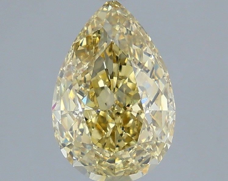Loose Diamond - PEAR 2.02ct Fancy Intense Yellow VS1: Loose Diamond - PEAR 2.02ct Fancy Intense Yellow VS1 Source: This is a real non-mined Diamond that has been grown in a lab Shape: PEAR Carats: 2.02 Color: Fancy Intense Yellow Certification: IGI Video