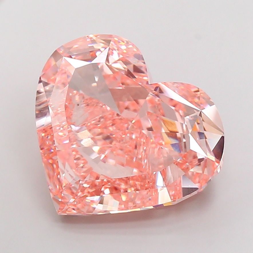 Loose Diamond - HEART 25.07ct Fancy Intense Pink VS1: Loose Diamond - HEART 25.07ct Fancy Intense Pink VS1 Source: This is a real non-mined Diamond that has been grown in a lab Shape: HEART Carats: 25.07 Color: Fancy Intense Pink Certification: IGI Video
