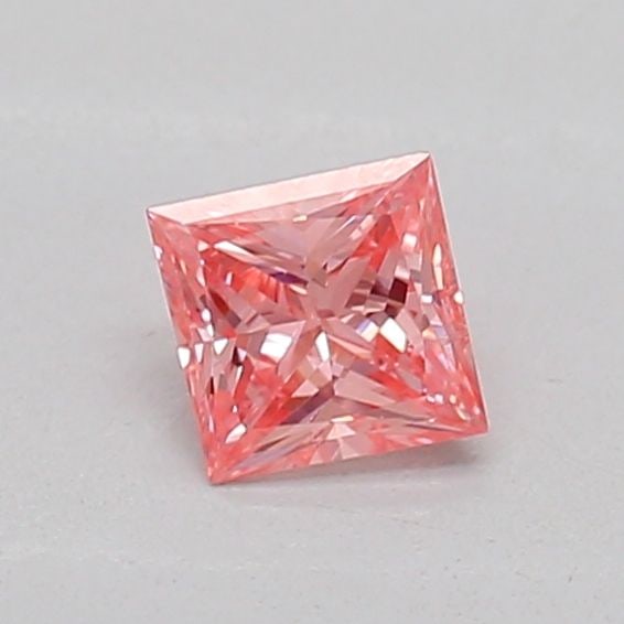 Loose Diamond - PRINCESS 0.19ct Fancy Vivid Pink SI1: Loose Diamond - PRINCESS 0.19ct Fancy Vivid Pink SI1 Source: This is a real non-mined Diamond that has been grown in a lab Shape: PRINCESS Carats: 0.19 Color: Fancy Vivid Pink Certification: IGI Addit