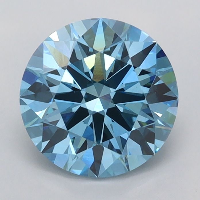 Ideal Loose Diamond - ROUND 1.54ct Fancy Vivid Blue VS1: Ideal Loose Diamond - ROUND 1.54ct Fancy Vivid Blue VS1 Source: This is a real non-mined Diamond that has been grown in a lab Shape: ROUND Carats: 1.54 Color: Fancy Vivid Blue Certification: IGI Video