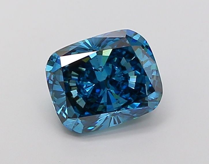 Loose Diamond - CUSHION BRILLIANT 3.21ct Fancy Vivid Blue VS2: Loose Diamond - CUSHION BRILLIANT 3.21ct Fancy Vivid Blue VS2 Source: This is a real non-mined Diamond that has been grown in a lab Shape: CUSHION BRILLIANT Carats: 3.21 Color: Fancy Vivid Blue Certif