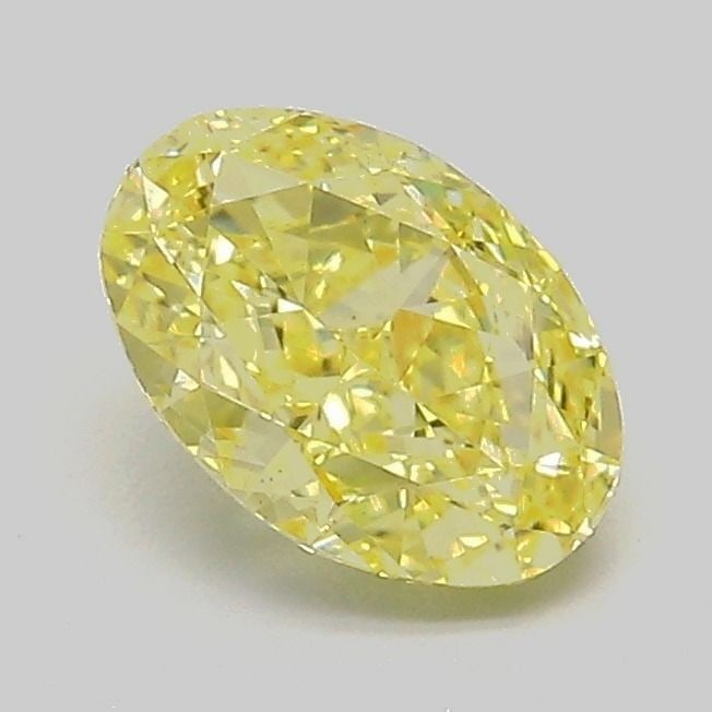 Loose Diamond - OVAL 1.07ct Fancy Intense Yellow VS1: Loose Diamond - OVAL 1.07ct Fancy Intense Yellow VS1 Source: This is a real non-mined Diamond that has been grown in a lab Shape: OVAL Carats: 1.07 Color: Fancy Intense Yellow Certification: IGI Video