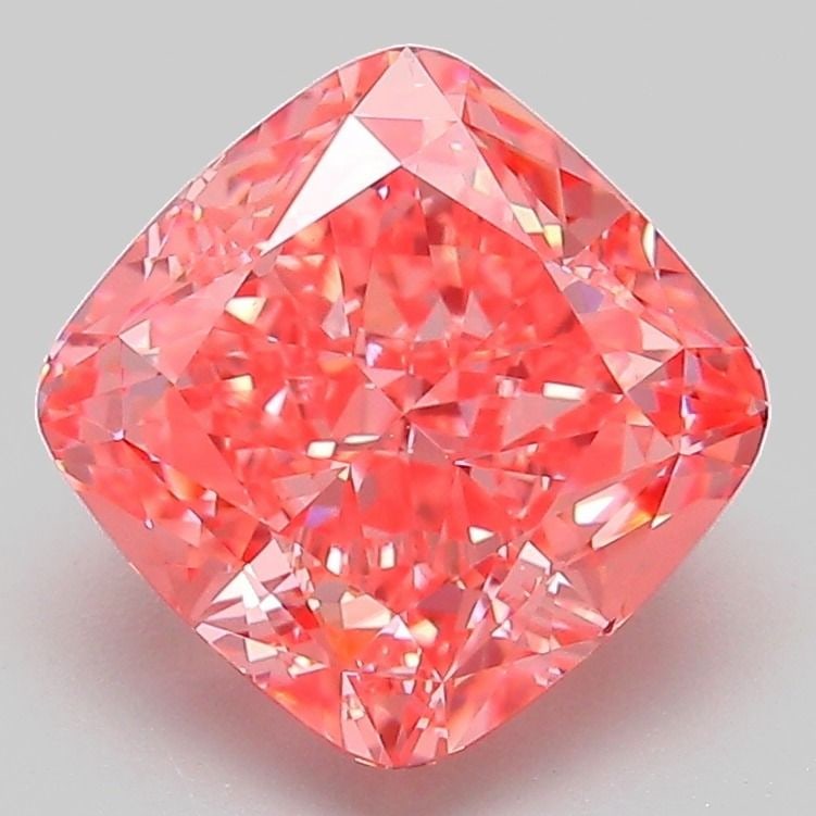 Loose Diamond - CUSHION MODIFIED 3.08ct Fancy Vivid Pink VVS2: Loose Diamond - CUSHION MODIFIED 3.08ct Fancy Vivid Pink VVS2 Source: This is a real non-mined Diamond that has been grown in a lab Shape: CUSHION MODIFIED Carats: 3.08 Color: Fancy Vivid Pink Certifi