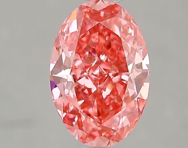 Loose Diamond - OVAL 1.54ct Fancy Vivid Pink VS1: Loose Diamond - OVAL 1.54ct Fancy Vivid Pink VS1 Source: This is a real non-mined Diamond that has been grown in a lab Shape: OVAL Carats: 1.54 Color: Fancy Vivid Pink Certification: IGI Video: Video