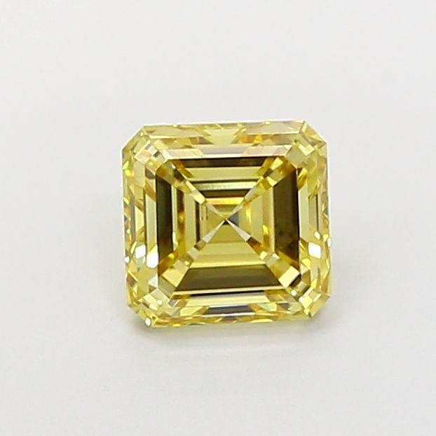 Loose Diamond - ASSCHER 2.02ct Fancy Yellow VVS2: Loose Diamond - ASSCHER 2.02ct Fancy Yellow VVS2 Source: This is a real non-mined Diamond that has been grown in a lab Shape: ASSCHER Carats: 2.02 Color: Fancy Yellow Certification: IGI Video: