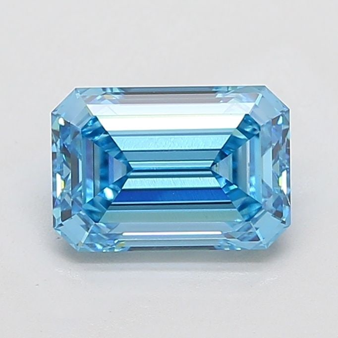 Loose Diamond - EMERALD 3.08ct Fancy Vivid Blue VVS2 (1 of 1)