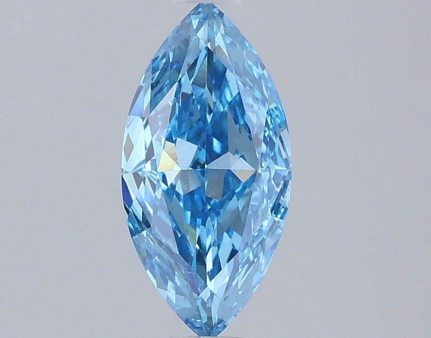 Loose Diamond - MARQUISE 1.05ct Fancy Vivid Blue VS1: Loose Diamond - MARQUISE 1.05ct Fancy Vivid Blue VS1 Source: This is a real non-mined Diamond that has been grown in a lab Shape: MARQUISE Carats: 1.05 Color: Fancy Vivid Blue Certification: IGI