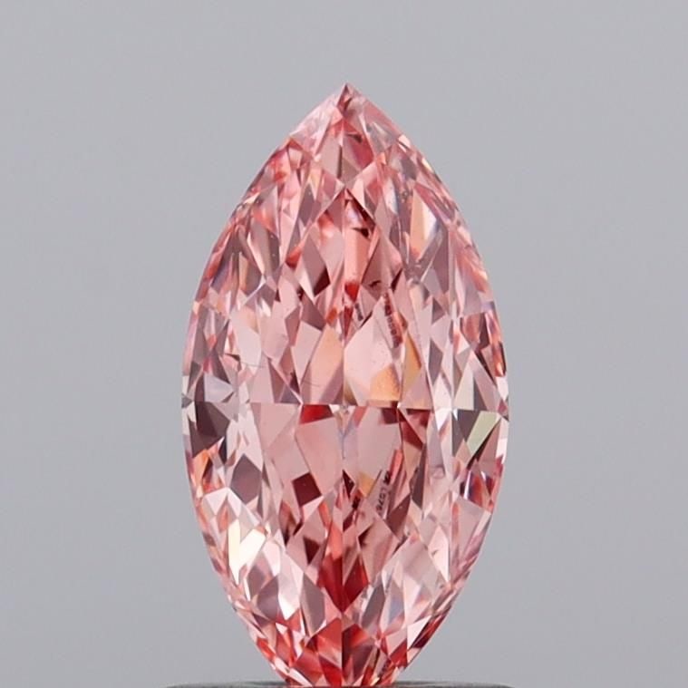 Loose Diamond - MARQUISE 1.08ct Fancy Vivid Pink VS2: Loose Diamond - MARQUISE 1.08ct Fancy Vivid Pink VS2 Source: This is a real non-mined Diamond that has been grown in a lab Shape: MARQUISE Carats: 1.08 Color: Fancy Vivid Pink Certification: IGI Video
