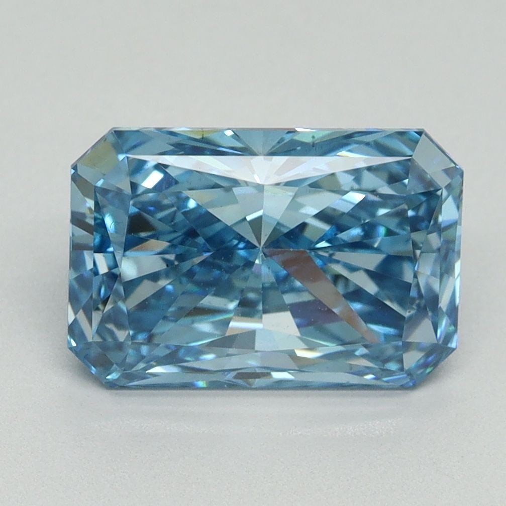 Loose Diamond - RADIANT 3.15ct Fancy Vivid Blue VS2: Loose Diamond - RADIANT 3.15ct Fancy Vivid Blue VS2 Source: This is a real non-mined Diamond that has been grown in a lab Shape: RADIANT Carats: 3.15 Color: Fancy Vivid Blue Certification: IGI Video: