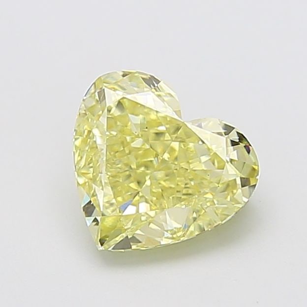 Loose Diamond - HEART 2.08ct Fancy Yellow VS2: Loose Diamond - HEART 2.08ct Fancy Yellow VS2 Source: This is a real non-mined Diamond that has been grown in a lab Shape: HEART Carats: 2.08 Color: Fancy Yellow Certification: IGI Video: