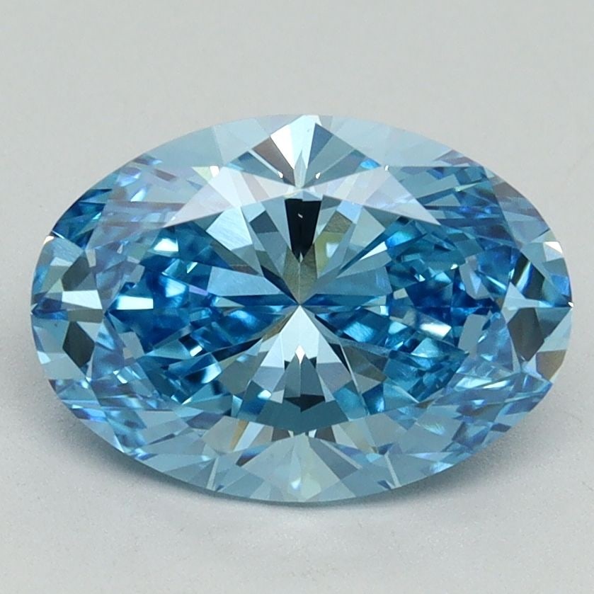 Loose Diamond - OVAL 2.2ct Fancy Vivid Blue VS1: Loose Diamond - OVAL 2.2ct Fancy Vivid Blue VS1 Source: This is a real non-mined Diamond that has been grown in a lab Shape: OVAL Carats: 2.2 Color: Fancy Vivid Blue Certification: IGI Video: