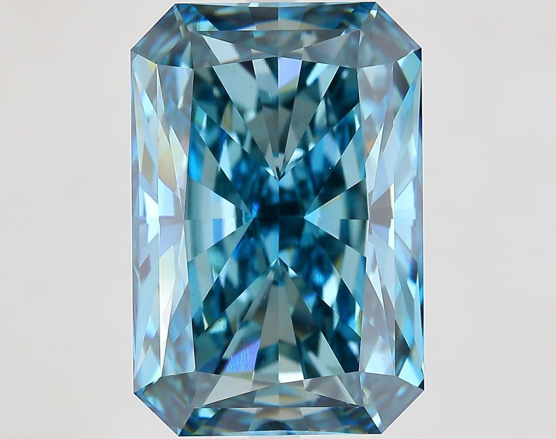 Loose Diamond - RADIANT 15.55ct Fancy Vivid Blue VS1 (1 of 1)