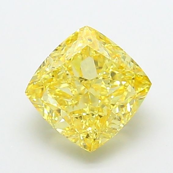 Loose Diamond - CUSHION MODIFIED 3.01ct Fancy Intense Yellow VVS2: Loose Diamond - CUSHION MODIFIED 3.01ct Fancy Intense Yellow VVS2 Source: This is a real non-mined Diamond that has been grown in a lab Shape: CUSHION MODIFIED Carats: 3.01 Color: Fancy Intense Yellow